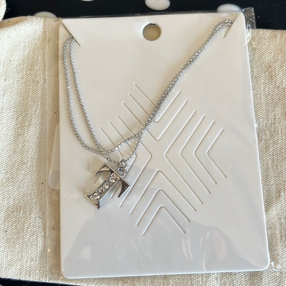 Silver Letter (T) Anklet